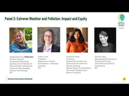WiDS Cambridge 2026 Panel 2:  Extreme Weather and Pollution: Impact and Equity