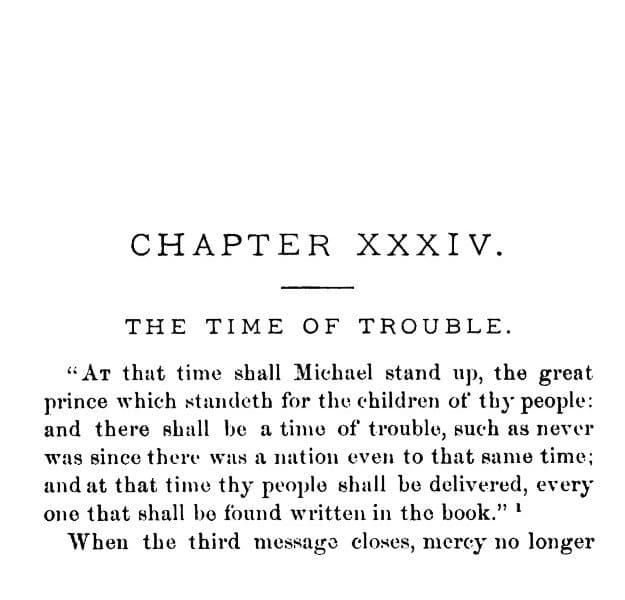 The Time of Trouble, Part 4 by Ellen G. White (1884)