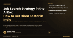 Job Search Strategy in the AI Era India 2026 | Sandeep Anand