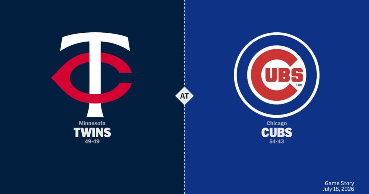 Minnesota Twins at Chicago Cubs Game Story, Scores ...