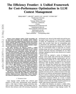 @omarsar0: // The Efficiency Frontier //

Cool paper on context management.

As agents reuse the same documents...