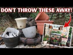 Don’t Throw Away Old Planters! DIY Mediterranean Courtyard Makeover