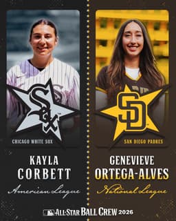 @MLB: Our 2026 All-Star Ball Crew is official!

American League: Kayla Corbett from the @WhiteSox
National...