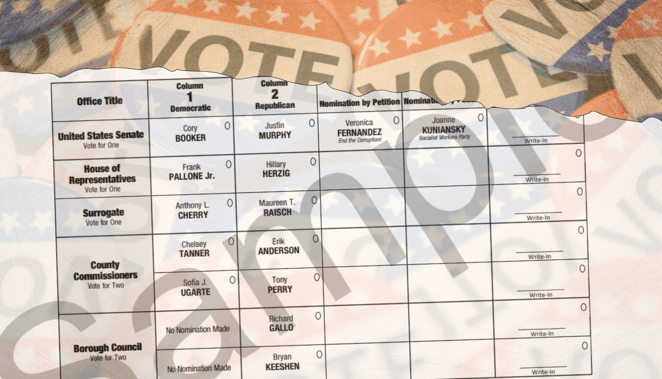 New Jersey General Election Ballot 2026 | Public Record NJ