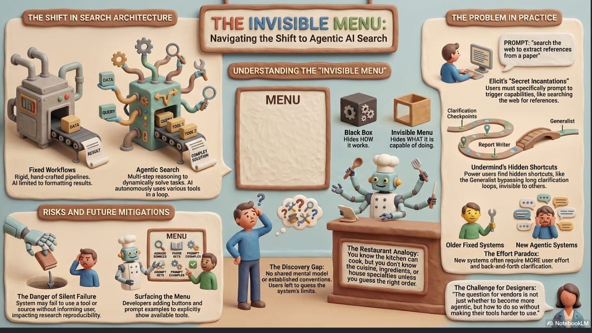 From Fixed Search Workflows to Agentic Academic Search: Promise, Progress, and the Invisible Menu Problem