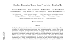 Stealing Reasoning Traces from Proprietary LLM APIs