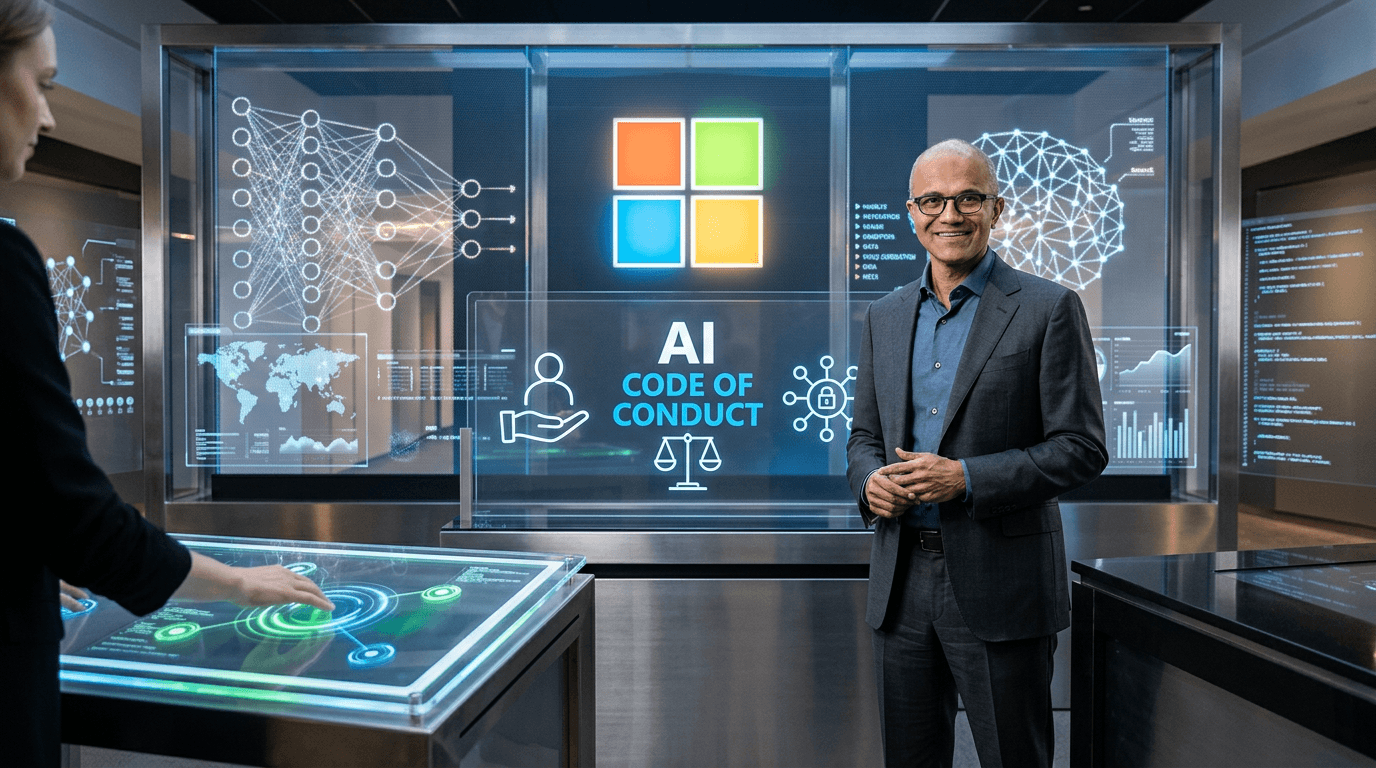 Microsoft Is Opening Its AI Rulebook as Nadella Draws a Line on ...