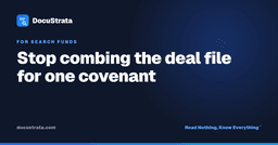 Search Fund Document Management Software - DocuStrata