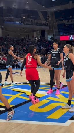 @WNBA: Former teammates now going head-to-head 🤝

Kamilla Cardoso and Angel Reese get ready to meet on oppo...