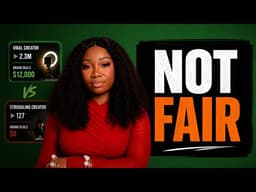 The Creator Economy Is Not Fair (And Nobody Is Saying This Honestly)