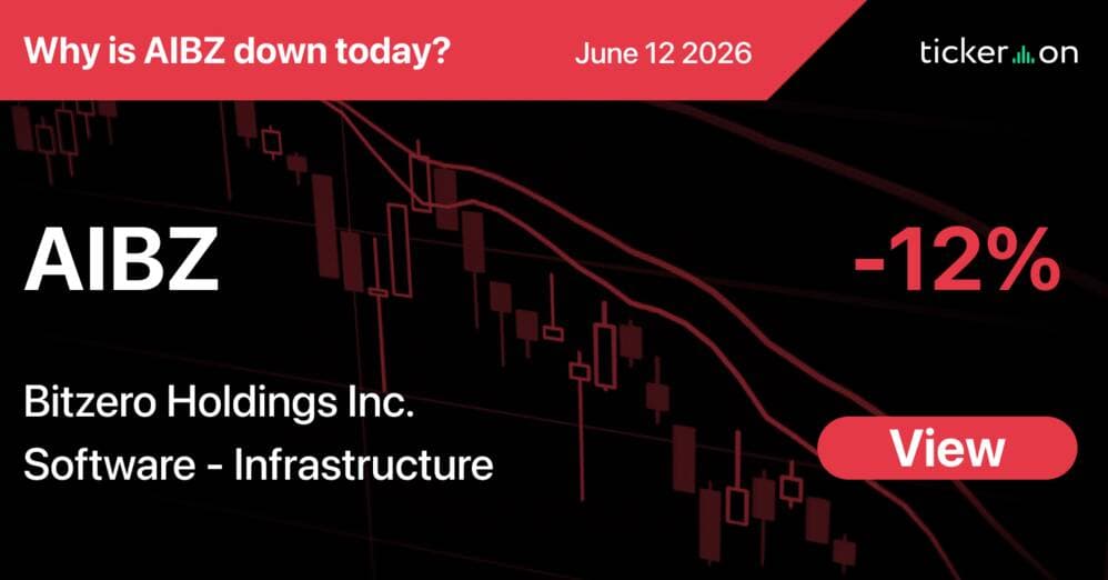 Why Is Bitzero Holdings Inc. (AIBZ) Stock Down -12% Today?