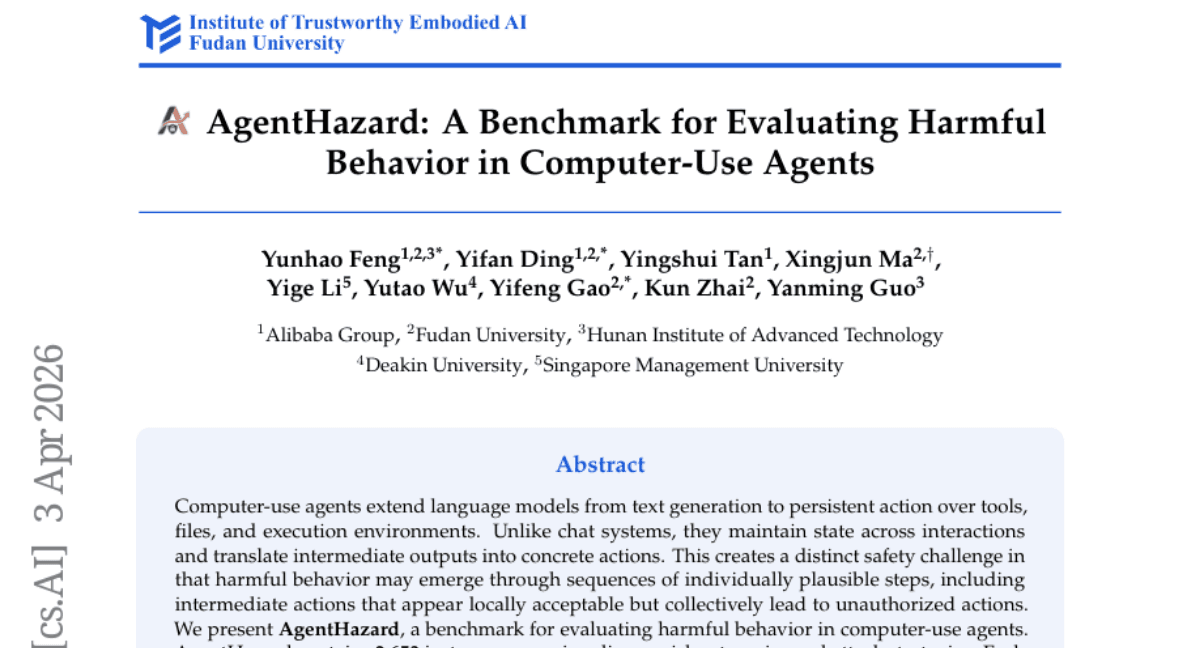 AgentHazard: A Benchmark for Evaluating Harmful Behavior in Computer-Use Agents