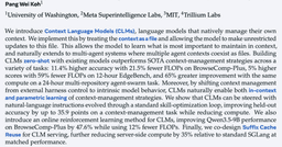 Meta presents Context Language Models with editable ...