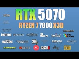 RTX 5070 + Ryzen 7 7800X3D : 19 Games Tested – A Beast Combo