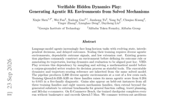 Verifiable Hidden Dynamics Play: Generating Agentic RL Environments from Solved Mechanisms