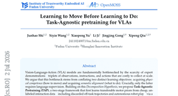 Learning to Move Before Learning to Do: Task-Agnostic pretraining for VLAs