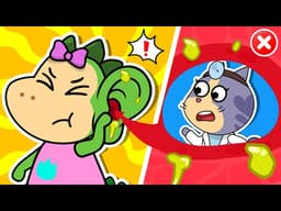 👀 What’s Inside Sparkle’s Ears? 👂 Ear Care Tips 🔥 Fire Spike Kids Stories
