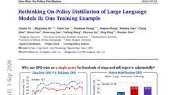 Rethinking On-Policy Distillation of Large Language Models II: One Training Example