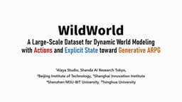 @_akhaliq: WildWorld

A Large-Scale Dataset for Dynamic World Modeling with Actions and Explicit State toward G...