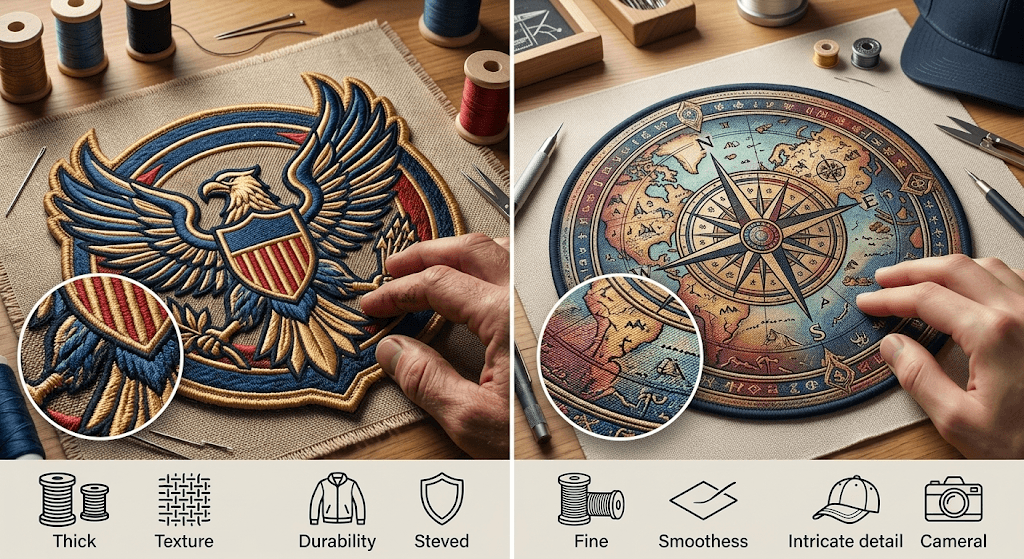 Embroidery vs Woven Patches: Key Differences Explained