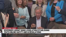 Lamont signs legislation addressing AI, youth online safety ...