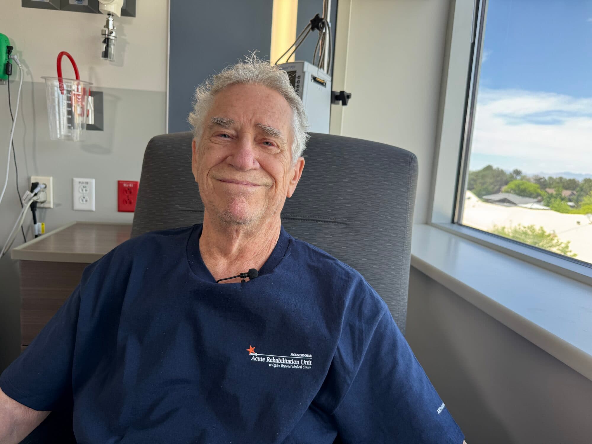 Stroke survivor urges others not to delay care as he thanks his caregivers