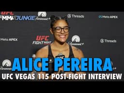 20-year-old Alice Pereira chasing UFC history after brutal knee knockout | UFC Vegas 115