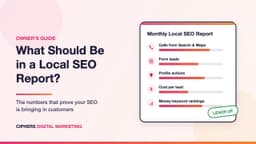 What Should Be in a Local SEO Report? (Owner's Guide)
