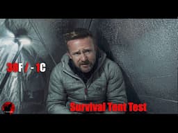 Overnight in an Emergency Mylar Tent in Freezing Conditions
