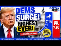 Biggest Democratic Lead Since 2010