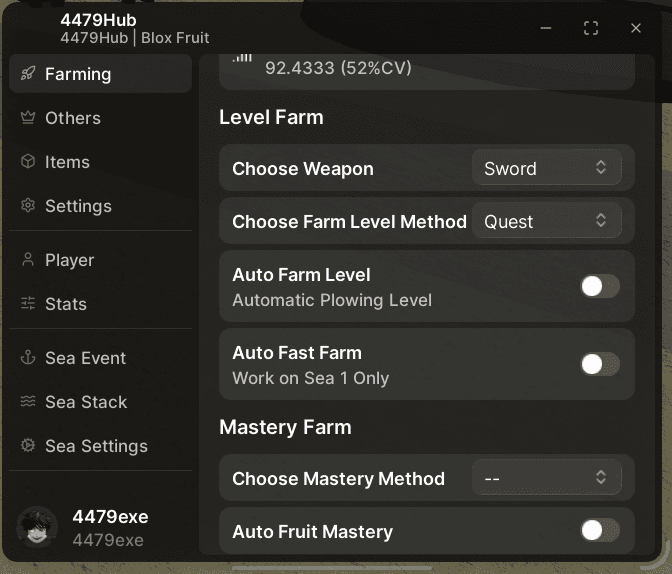 [KEYLESS] Blox Fruits 4479Hub
