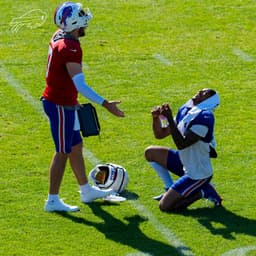 @BuffaloBills: The bromance building between @JoshAllenQB and @idjmoore. 🥹😂 https://t.co/ivEnTSDzuX