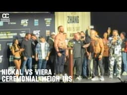 Bo Nickal Vs Rodolfo Viera Ceremonial Weigh Ins | UFC 322 