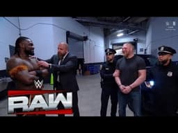 WHAT HAPPENED BACKSTAGE AFTER RAW Triple H CALLS POLICE to ARREST Brock Lesnar After Oba Femi Brawl!