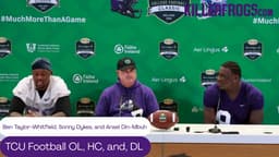 TCU Horned Frogs discuss their mindset for their first game