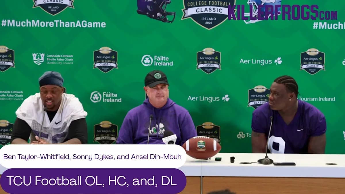 TCU Horned Frogs discuss their mindset for their first game