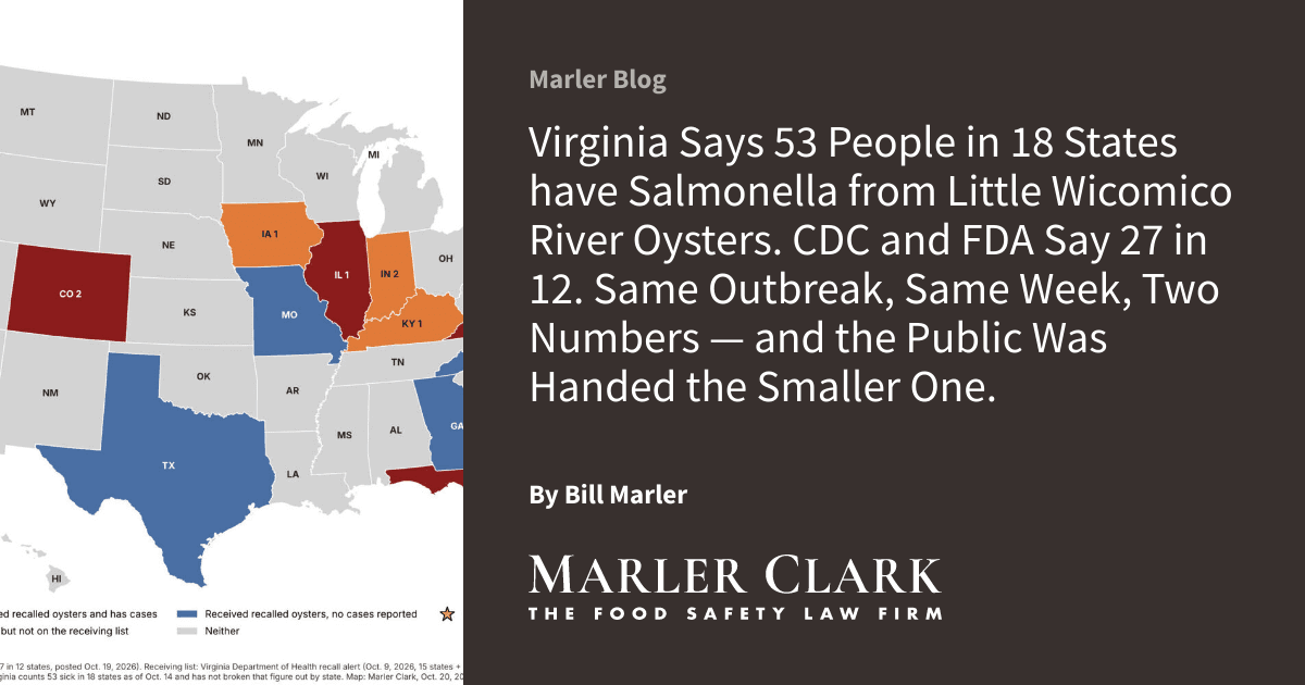 Virginia Says 53 People in 18 States have Salmonella ...