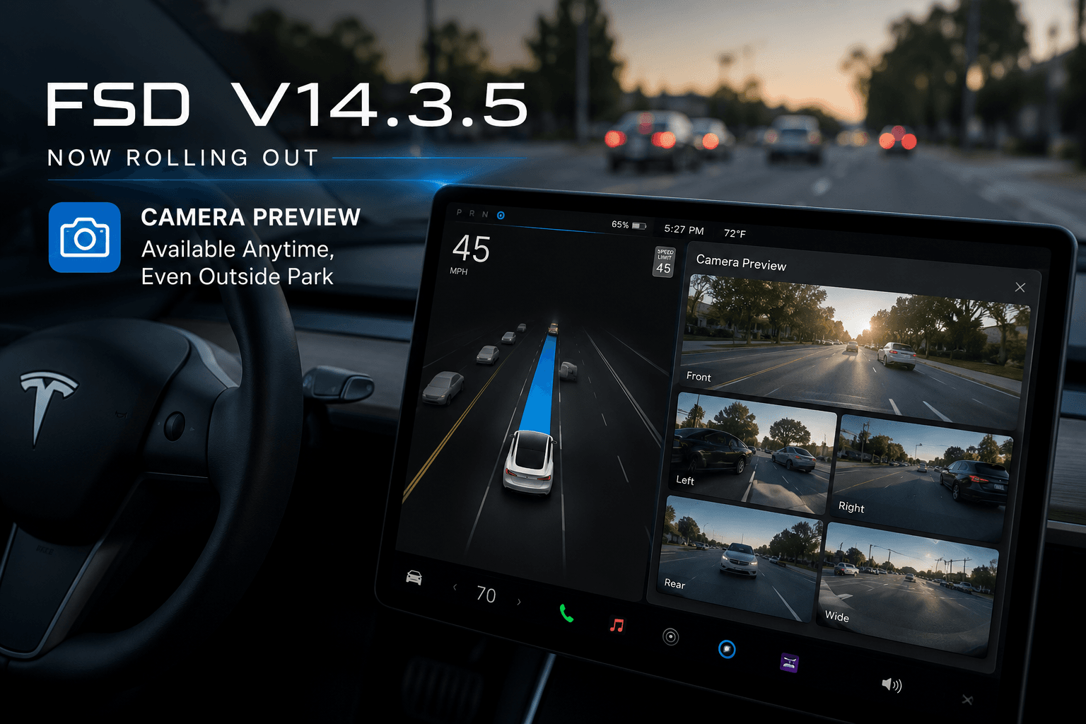 Tesla FSD V14.3.5 Starts Rolling Out With Camera Preview ...