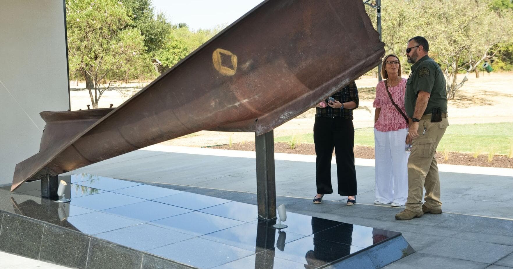 Twisted steel from Ground Zero finds permanent home in Cleburne