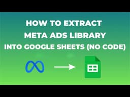 How to Extract Meta Ads Library Data into Google Sheets (No Code)