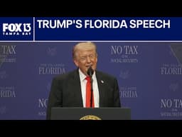 President Trump covers Iran, gas prices, and Social Security in Florida visit