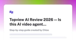 Topview AI Review 2026 — Is this AI video agent worth it for UGC ads | Scribe