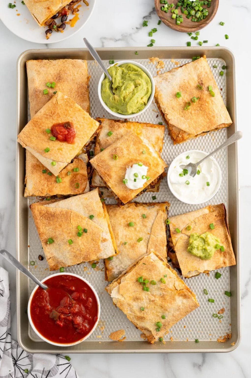 These Sheet Pan Quesadillas Are the Easiest Way to Feed a Hungry Crowd