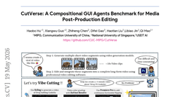 CutVerse: A Compositional GUI Agents Benchmark for Media Post-Production Editing