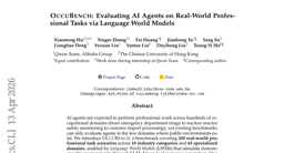 OccuBench: Evaluating AI Agents on Real-World Professional Tasks via Language World Models