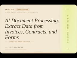 AI for Small Business: AI Document Processing: Extract Data from Invoices, Contracts, and Forms