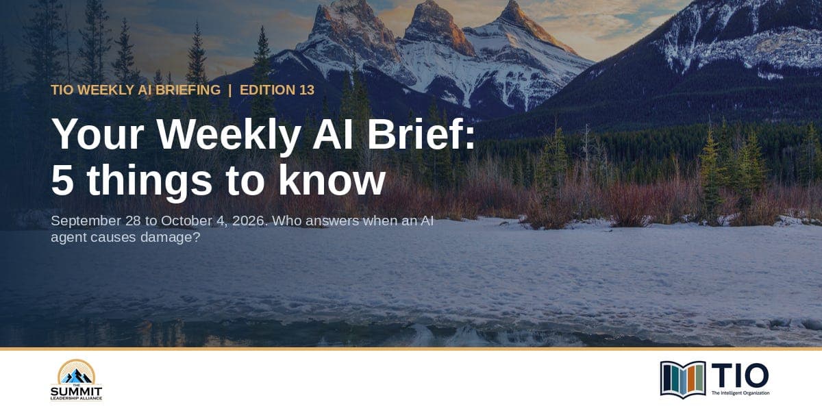 Your Weekly AI Brief: 5 Things to Know