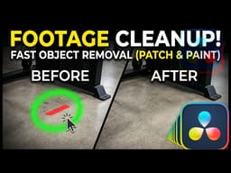 2 Ways to Remove Objects & Mistakes in DaVinci Resolve!
