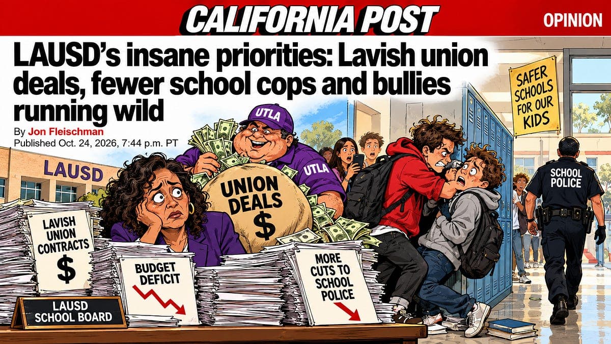 LAUSD’s Insane Priorities: Lavish Union Deals, Fewer School Cops And Bullies Running Wild
