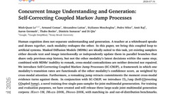 Concurrent Image Understanding and Generation: Self-Correcting Coupled Markov Jump Processes